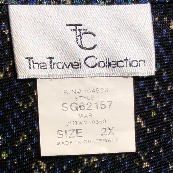 2XL Travel Collection Green, Blue & Black Jacket - Picture 5 of 5
